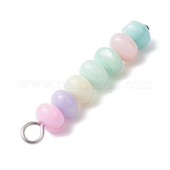 Pendenti con perline di conchiglia d'acqua dolce naturale tinta di colore macaron&nbsp;PALLOY-JF03706-02