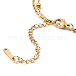 Bracelets à maillons multibrins en acier inoxydable 304 pour la fête des mères pour femmes&nbsp;BJEW-Q335-01B-G