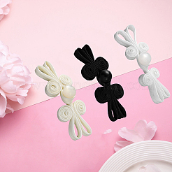 30 stücke 3 farben handgemachte chinesische frosch knoten tasten sets&nbsp;AJEW-CY0001-49