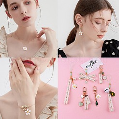 Colgantes de esmalte de aleación 75pcs 15 estilos&nbsp;ENAM-CJ0001-89