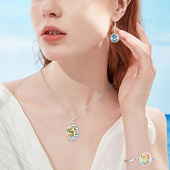 DIY-Sets zum Herstellen von baumelnden Ohrringen aus Messing&nbsp;SJEW-UN00001