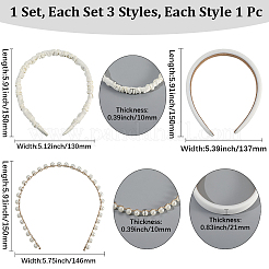 Elegantes bandas de tela para el cabello&nbsp;AJEW-WH20033-045D