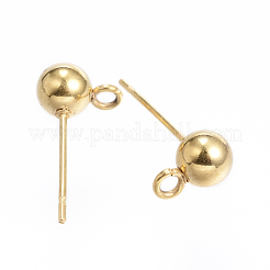 Ohrstecker-Beschläge aus Edelstahl 304&nbsp;X-STAS-P099-04G