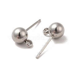 Boucles d'oreilles à tige en acier inoxydable 304 anti-ternissement&nbsp;STAS-E026-1