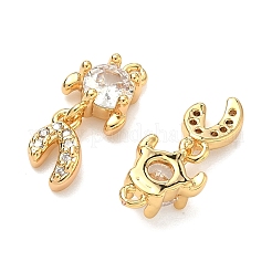 Colgante micropavé cubic zirconia de latón&nbsp;KK-A281-15G