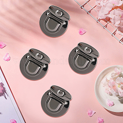 6 pz fermaglio per borsa in lega rotonda e piatta&nbsp;FIND-CP0003-23B