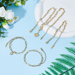 12 Stück Halsketten- und Armband-Sets aus chirurgischem Edelstahl 316l&nbsp;SJEW-HS00001