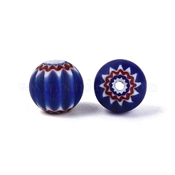 Handgemachte Millefiori Glas runde Perlen&nbsp;LA-N002-10A