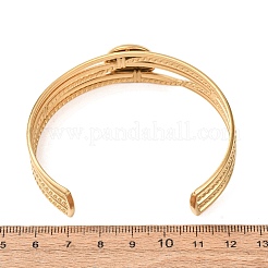 Rohlinge für mehrsträngige Manschettenarmbänder aus Edelstahl 304 mit flacher runder Lünette&nbsp;SA-CBA4160-01A-G