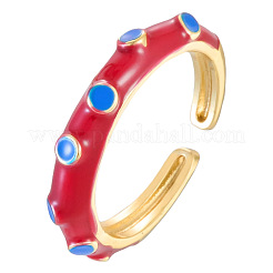 Anelli aperti in ottone smaltato per donna&nbsp;WG59038-02