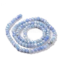 Facettierte galvanisierte Glasperlenstränge&nbsp;X-GLAA-C023-02-C16