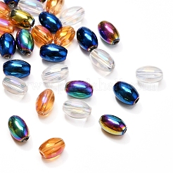 8 filo 4 colori fili di perle di vetro placcato&nbsp;EGLA-YW0001-37