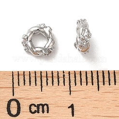 Perline zirconi micro pave  in ottone&nbsp;KK-P239-29B-P