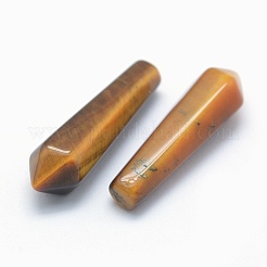 Natürliche Tigerauge spitzen Perlen&nbsp;G-E490-C18