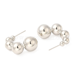 Clous d'oreilles en laiton plaqué en rack pour femmes&nbsp;EJEW-Q770-13P