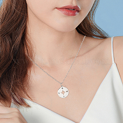 16 pendentif en acier inoxydable 201&nbsp;STAS-BBC0008-42P