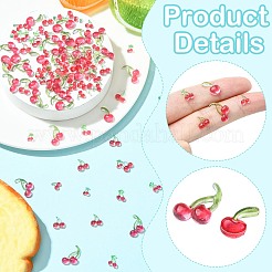 120 Stück 6 Stile Harz Kirsch Cabochons&nbsp;MRMJ-CJ0001-33