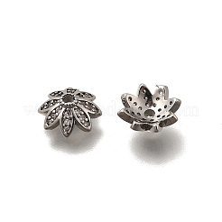 Tappi di perline in zirconia cubica trasparente micro pavé in ottone&nbsp;KK-Z126-24P