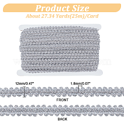 Garniture en dentelle tressée en polyester de 25 m&nbsp;OCOR-PH0003-86B-01