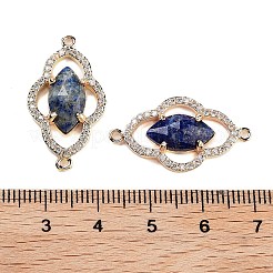 Natürliche Lapislazuli facettierte Verbindungsanhänger&nbsp;G-B081-01G-03