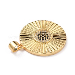 Pendentifs avec zircon cubiques à micro-pavés en laiton&nbsp;ZIRC-L100-054G