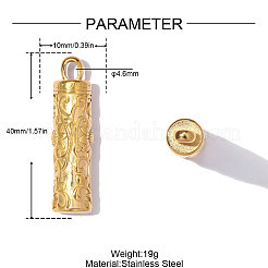 Anhänger aus Edelstahl 304&nbsp;SA-OY002-01G