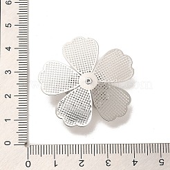 Acumular bases de rhinestone de bronce chapado&nbsp;KK-H454-02P