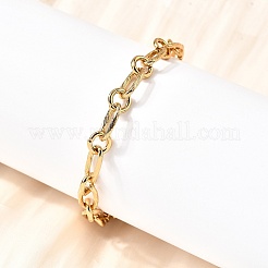 Bracciali a catena in acciaio inossidabile 304 per donna e uomo&nbsp;BJEW-A050-01G