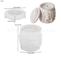 Moules en silicone pour bougies de style européen et nord-américain avec colle à cristal verticale&nbsp;PW-WG6983C-01