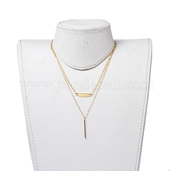 Conjuntos de collares con cadenas de clips y cadenas tipo cable&nbsp;NJEW-JN02836