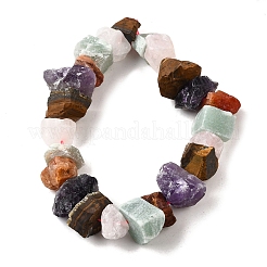 Natürliche Amethyst & Tigerauge & grüner Aventurin & Rosenquarz & Karneol Perlenstränge&nbsp;G-I283-F17