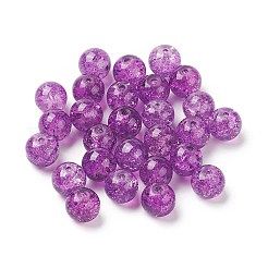 25 Stück transparente Crackle-Glasperlen&nbsp;CCG-XCP0001-02A