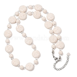 Colliers de perles en pierre de lave naturelle&nbsp;GG-CBA922D-06B