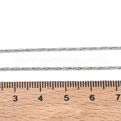 Colliers à maillons Boston en acier inoxydable 304 de 1.2 mm&nbsp;NJEW-D328-01P-01