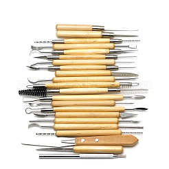 Ensemble d'outils de sculpture en poterie&nbsp;AJEW-L072-57