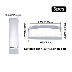 1 ensemble de boucles de ceinture en alliage&nbsp;DIY-GF0005-80P