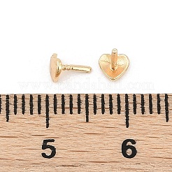 Herz-Stecknadeln aus Messing&nbsp;KK-U051-02G-01