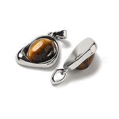 Colgantes de lágrima de ojo de tigre natural&nbsp;KK-R210-28P