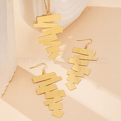 Collana con ciondolo geometrico irregolare e set di orecchini pendenti in lega&nbsp;FS-WG9A5A6-01
