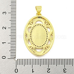 Colgantes de circonita cúbica transparente micro pavé de latón chapado en rack&nbsp;KK-B091-21G-04
