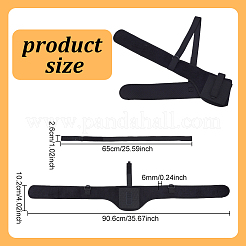 Étui à pistolet en caoutchouc synthétique et polyester pour l'épaule et l'aisselle&nbsp;AJEW-WH0596-090A