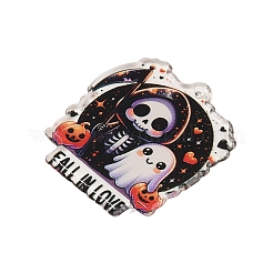 Undurchsichtig bedruckte Acrylanhänger zum Thema Halloween&nbsp;SACR-S034-05A