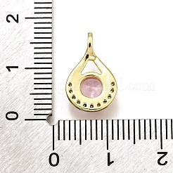 Ottone micro spianare pendenti zirconi&nbsp;KK-K401-20G-02