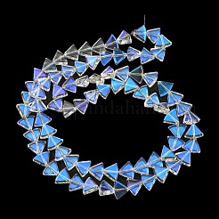 Fili di perle di vetro trasparente placcato colore ab&nbsp;EGLA-G037-08A-AB02