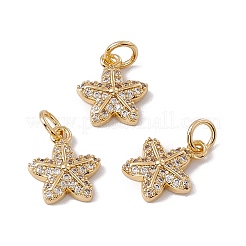 Messing micro pave klar zirkonia charme&nbsp;KK-G439-23G