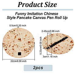 Stylo en toile de crêpe de style chinois imitation drôle retrousser&nbsp;AJEW-WH0332-24