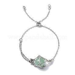 Verstellbares Makramee-Beutelarmband aus Messing zur Herstellung eines Steinhalters&nbsp;AJEW-JB01192-02