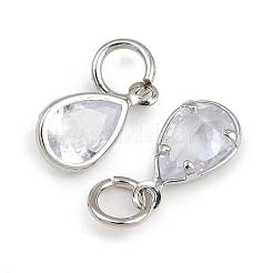 Breloques en laiton zircon cubique transparent&nbsp;KK-A269-38P