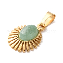 Pendentifs en aventurine vert naturel&nbsp;STAS-C120-15G-08