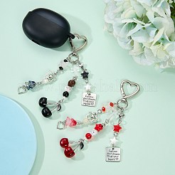2 pz 2 colori decorazioni pendenti in resina di ciliegia&nbsp;KEYC-SZ0001-23